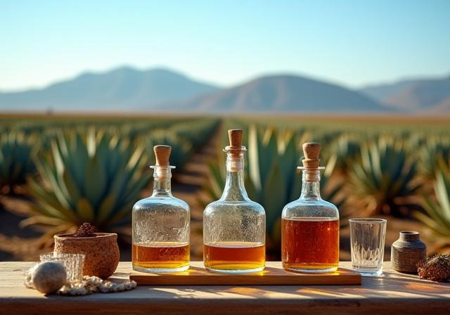 Degustación de mezcal en campos de agave